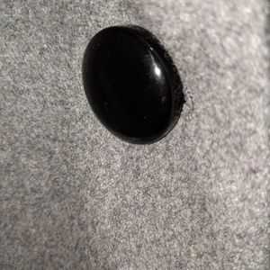 Winter pea coat with ruffle details